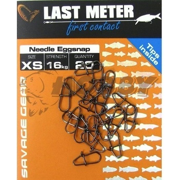 Savage Gear karabínka NEEDLE EGGSNAPS M 42 kg 20 ks