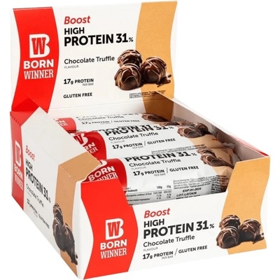 Born Winner Boost 31% High Protein Bar [12 x 55 грама] Шоколадов трюфел