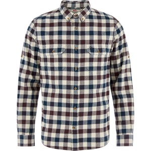 Fjällräven Мъжка риза с копчета Fjällräven Skog Shirt - Chalk White / Black Oak - размер M (033-1068-1213)