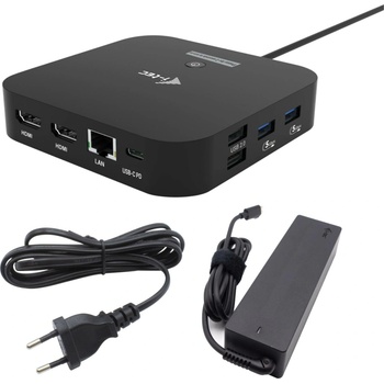 i-Tec USB-C Dual HDMI Docking Station with Power Delivery 100W + i-Tec Universal Charger 100W C31DUALHDMIDPD100