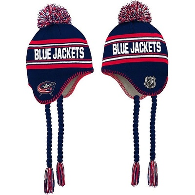 dětská zimní čepice Columbus blue Jackets Jacquard Tassel