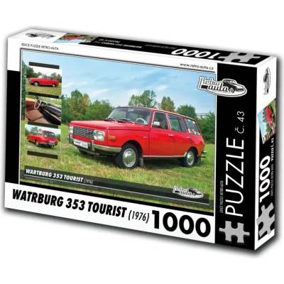 Retro cars - Puzzle Wartburg 353 Tourist (1976) - 1 000 piese