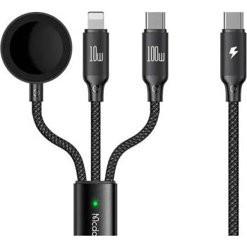 Mcdodo 3в1 кабел Mcdodo CA-4940, USB-C към USB-C, Lightning, Apple Watch (CA-4940)