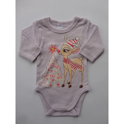 САЛИ / Индиго Кидс Боди с дълъг ръкав в лилаво, 56, 62