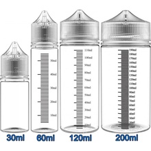 Chubby Gorilla Prázdná lahvička s ryskou čirá 120ml