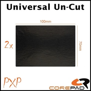 Corepad PXP Grips #2213 Universal Un-Cut DIY Black 2x 70 x 100 мм Универсални грип листове (CGP2213)