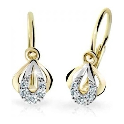 Cutie Diamonds bicolor detské náušnice zo zlata s briliantmi C2270-10-10-X-1-D