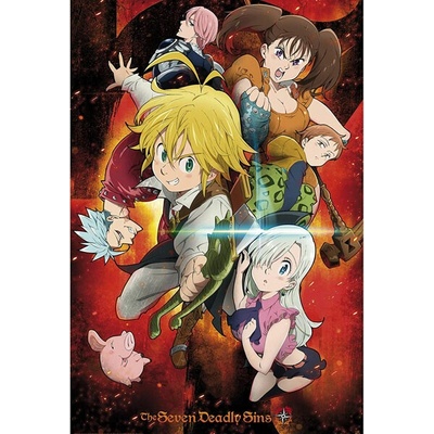 Plagát, Obraz - The Seven Deadly Sins - Characters, (61 x 91.5 cm)