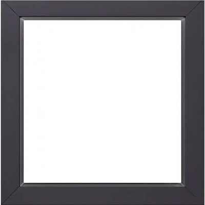 SKLADOVÁ-OKNA.cz Jednokřídlé plastové okno sklepní 400x400 mm, antracit / bílé, dvojsklo, fixní