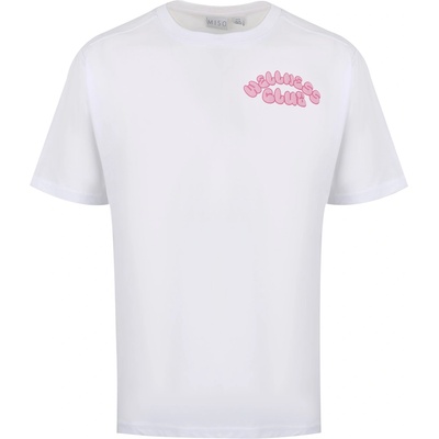 Miso Тениска Miso Women's Bubble Regular Fit T-Shirt - Pink Cherry