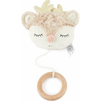 Bieco Musical Toy Fawn Ella kontrastní závěsná hračka s melodií 0 m+ 1 ks
