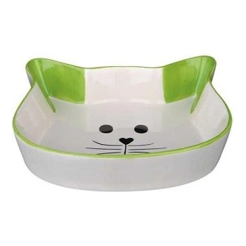 TRIXIE Cat Ceramic Bowl - Керамична купа за котки за храна и вода, 250 мл