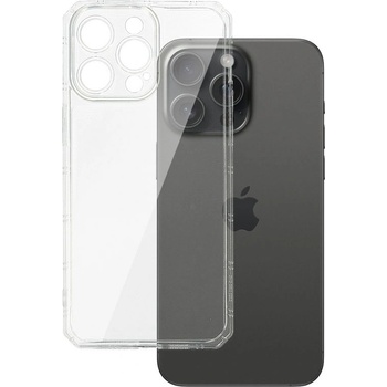 IPhone Силиконов кейс Armor Anti Shock за IPhone 15 Pro, Защита около камерите, Прозрачен (3656)