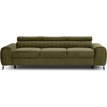 Eltap Кадифен разтегателен диван в цвят каки 261 cm Laurence - ELTAP (SO-LAU-33NU)