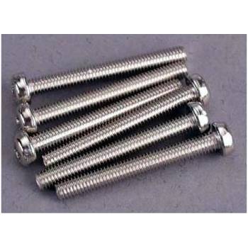Traxxas кръстата винт M3x25mm полукръгла глава цинк. (6)