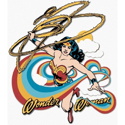 Zuty Wonder woman duha IV 40 x 50 cm vypnuté plátno na rám 8596530192176