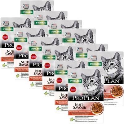 Pro Plan Adult Cat Sterilised Maintenance hovädzie v šťave 12 x 85 g