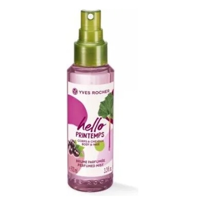Yves Rocher Hello Printemps Perfumed Mist - Парфюмен спрей за коса и тяло с аромат на касис 100мл