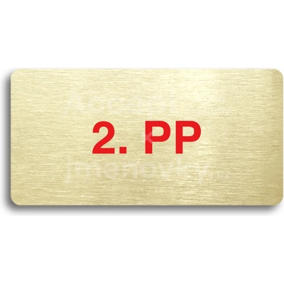 ACCEPT Piktogram 2. PP - zlatá tabulka - barevný tisk bez rámečku