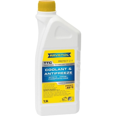 RAVENOL Антифриз RAVENOL TTC Premix -40 C G11 1.5л (229059)