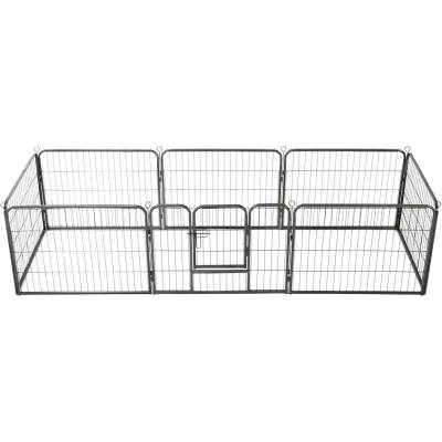 VidaXL Kotec pro psa 170572 240 x 80 x 60 cm ocel práškovaná černá