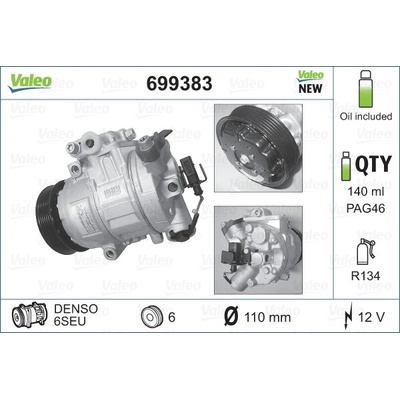 Kompresor, klimatizace VALEO 699383