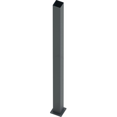 Stĺp nerezový 100x100-2000, s kotviacou prírubou, Antracit RAL 7016
