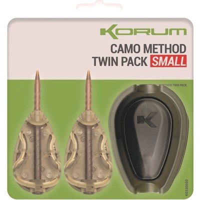 Korum Set Krmítek A Formičky Camo Method Twin Pack - Small