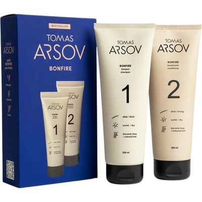 Tomas Arsov Bonfire šampon 250 ml + oplachový kondicionér 250 ml dárková sada