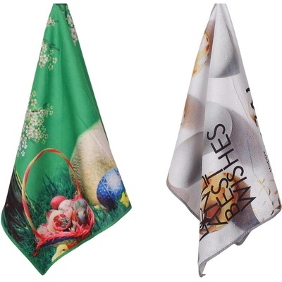 Комплект 2 броя кухненски кърпи с Великденски щампи