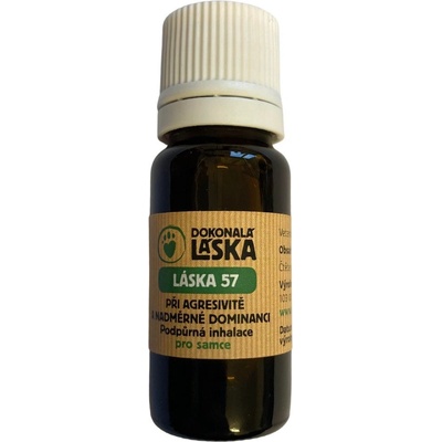 Dokonalá Láska 57 Při agresivitě a nadměrné dominanci pro samce podpůrná inhalace 10 ml
