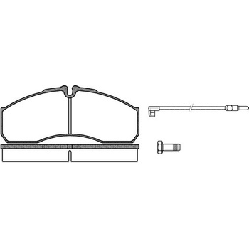 Sada brzdových platničiek kotúčovej brzdy REMSA 0651.12