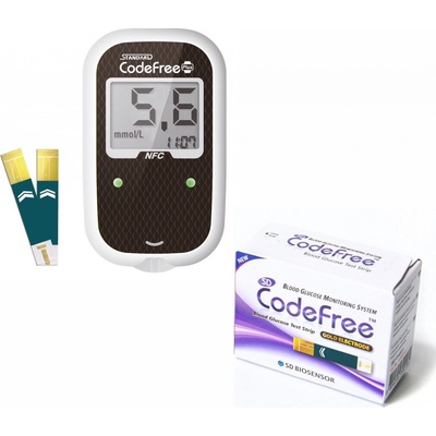 SD-Codefree Plus glukometer + 50 prúžkov