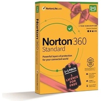 Symantec NORTON 360 STANDARD 10GB + VPN 1 lic. 1 lic. 12 mes.