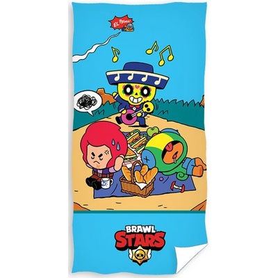 Carbotex bavlněná froté osuška 70 x 140 Brawl Stars na pikniku