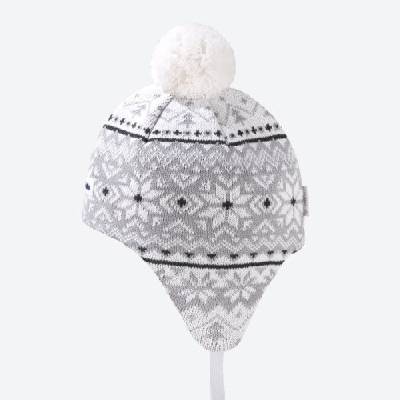 Kama Dětská pletená Merino čepice BW22 Přírodně Bílá