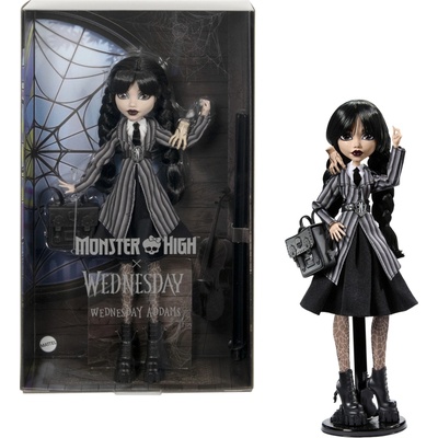 Mattel Monster High X Wednesday Addams v školskej uniforme HXJ04
