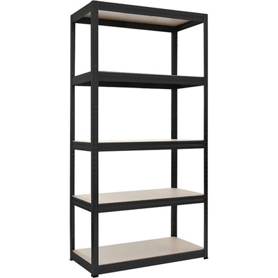 Carmen Стелаж Carmen Star 275 3580505, 5 бр. рафтове, 180 cm височина, 90 cm ширина, до 275 kg товаропоносимост, метален, черен (3580505)