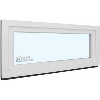 KÖMMERLING Plastové okno - 70 AD, 1200x500 mm, S, bílá ornamentální (kůra čirá)