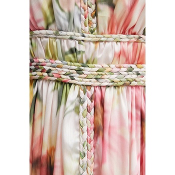 GUESS Рокля Guess LUCIE в розово среднодълга разкроена W5PK1Z WHHF0 (W5PK1Z.WHHF0)