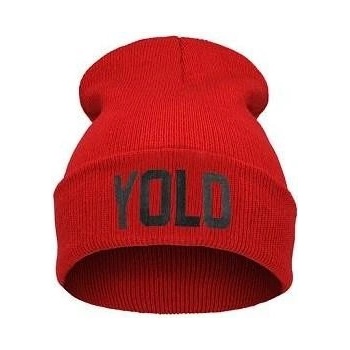 Blingstar beanie Yolo s nápisem 602 red
