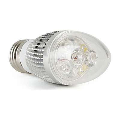LED Light LED žárovka svíčka E27 3W bílá čistá