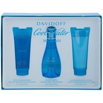 Davidoff Cool Water Woman X. EDT 100 ml + tělové mléko 75 ml + sprchový gel 75 ml dárková sada