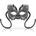 OhMama Masks Venetian Eyemask 230038 Silver