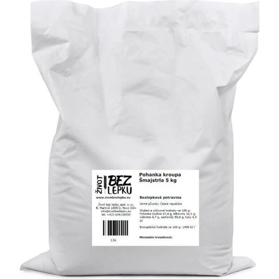 Život bez lepku Pohanka kroupa Šmajstrla 5 kg