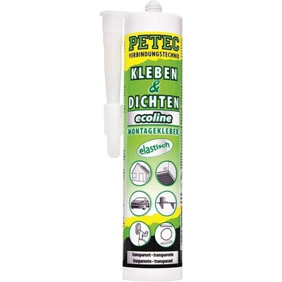 Petec 94929 Lepicí a těsnící hmota transparentní 290 ml