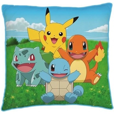 Halantex Polštář Pokémon Kanto Starters 40x40