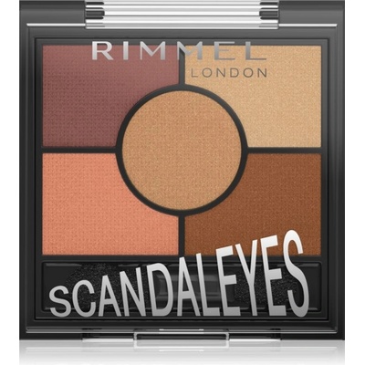 Rimmel London Scandaleyes 5 Pan Eyeshadow Palette paletka očních stínů 005 Sunset Bronze 3,8 g