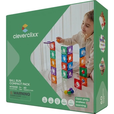 Cleverclixx Kuličkodráha magnetická 60 ks