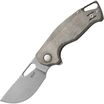 MKM VINCENT – MAGNACUT SW čepel, ZELENÁ PLÁTNA MICARTA rukojeť, S/S DRÁTĚNÝ KLIP MK VCM-GC